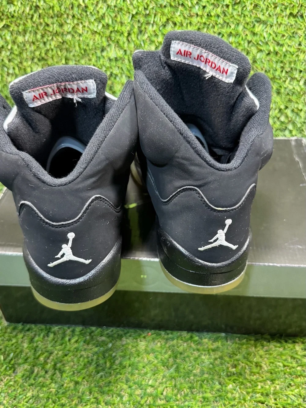 2007 Nike Air Jordan 5 Retro GS Black Metallic 134092-004 Size 5Y w/ Box